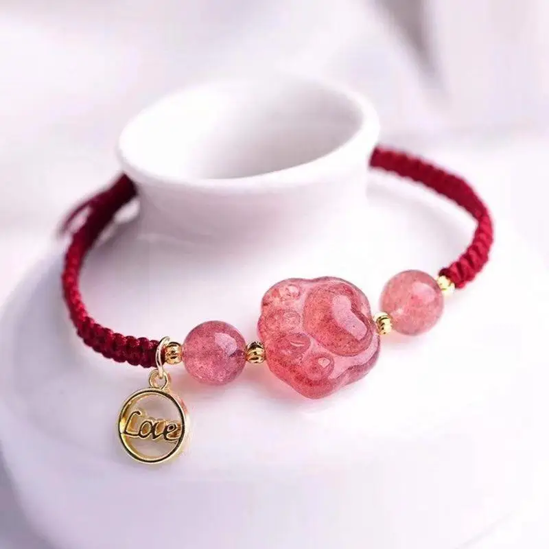 Red Crystal Cat Claw Bracelet for Women — feature 4