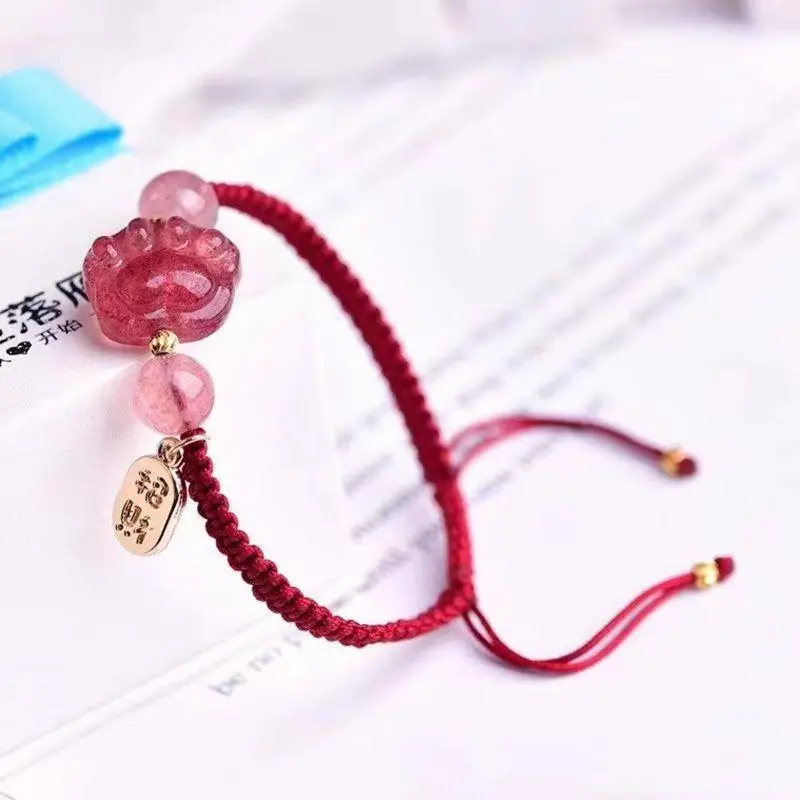 Red Crystal Cat Claw Bracelet for Women — feature 5
