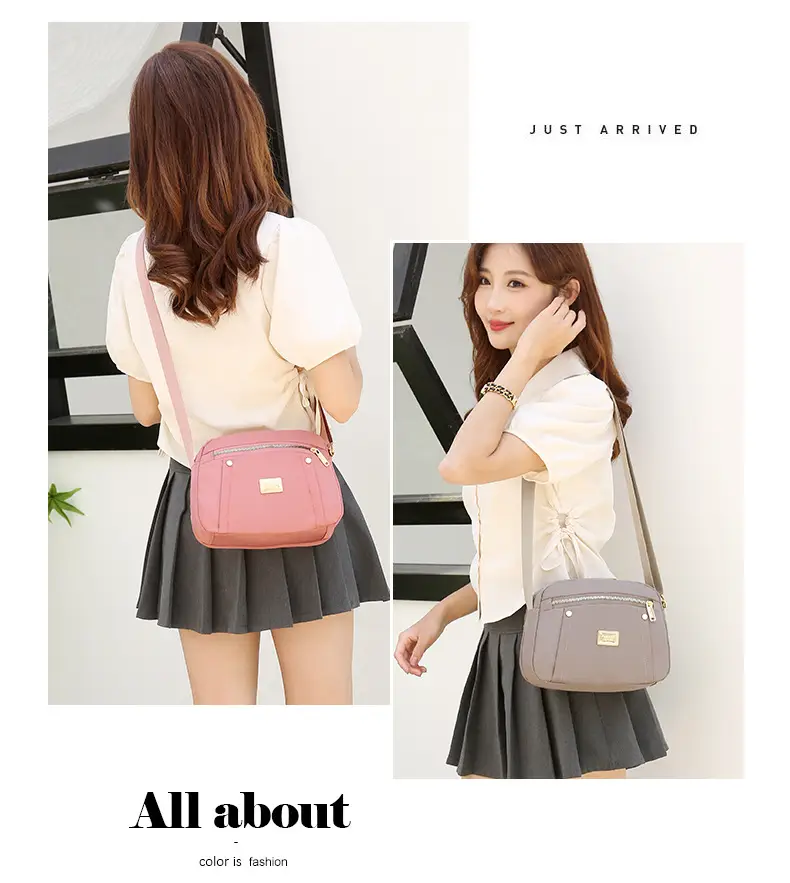 New Niche Design Fashion Nylon Canvas Shoulder Bag — feature 14
