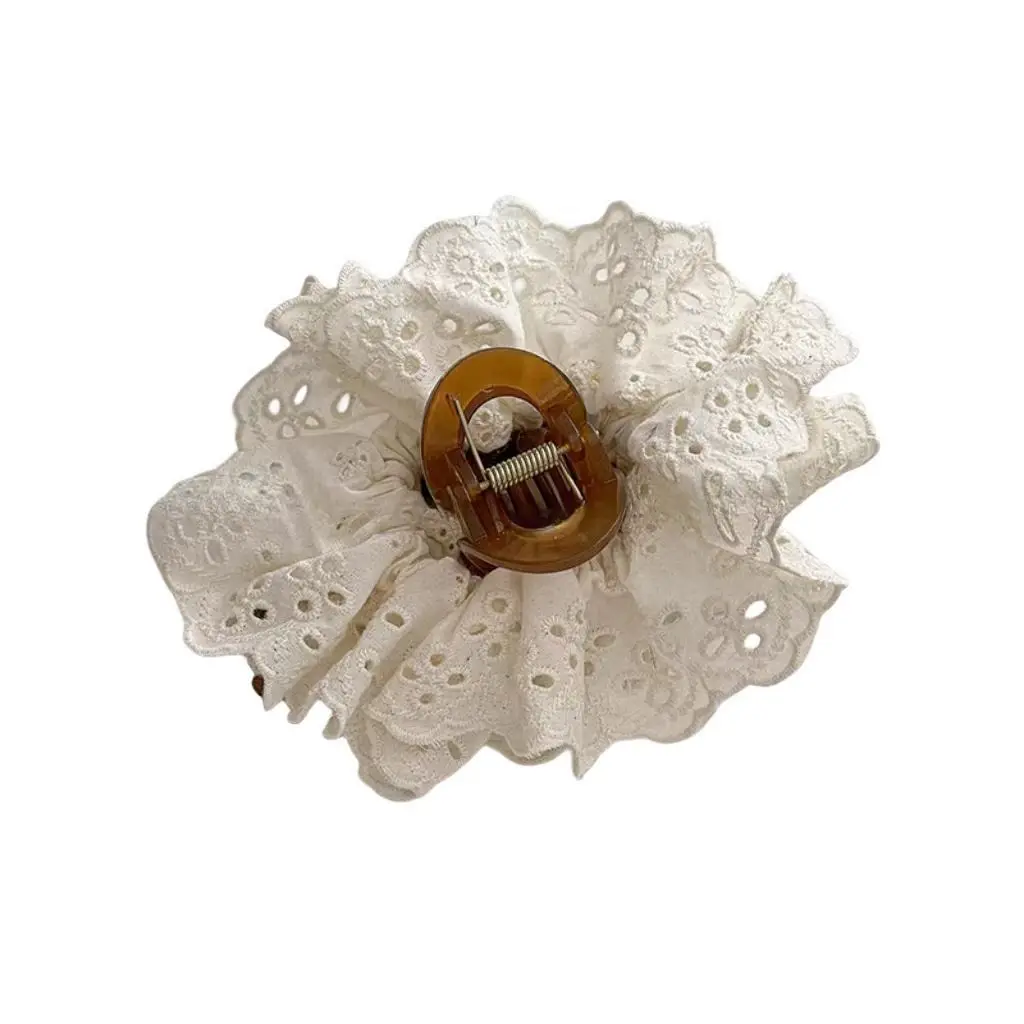 French Lace Hair Clip Large Size Shark Clip Ballet Style - Image 7