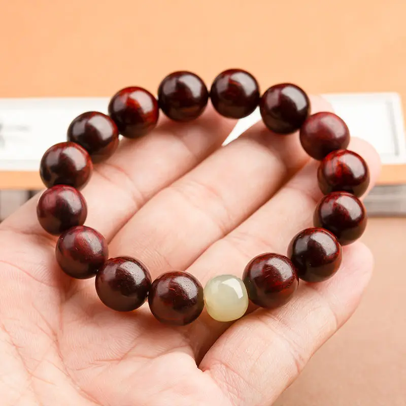 Tan Chao Authentic Red Sandalwood Bracelet for Men Women - Image 6