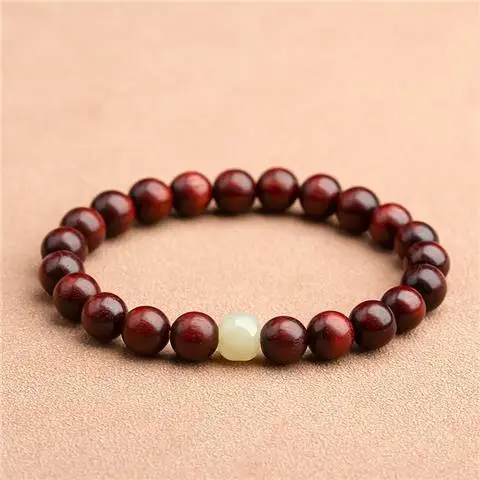 Tan Chao Authentic Red Sandalwood Bracelet for Men Women - Image 2