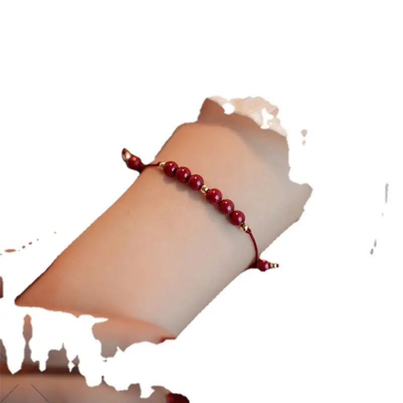 Cinnabar Bracelet Red Rope Ancient Chinese Style - Image 6