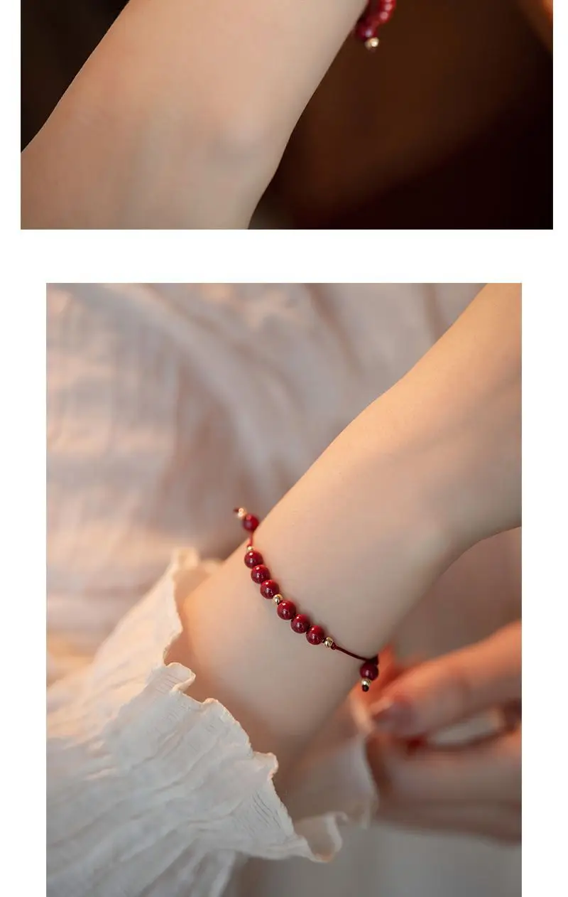 Cinnabar Bracelet Red Rope Ancient Chinese Style — feature 7