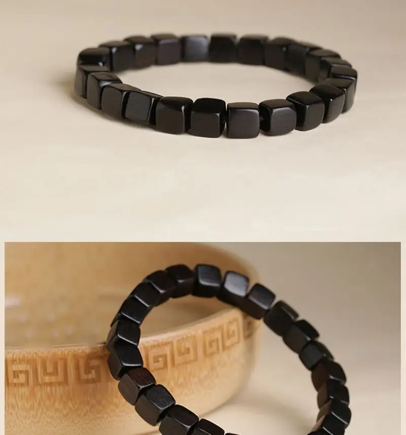 Natural Black Sandalwood Buddha Bead Bracelet 7mm — feature 5