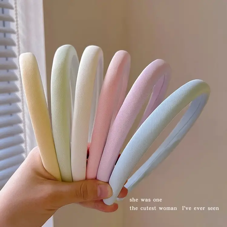 Sweet Cream Hair Band for Women's Hairpin Press