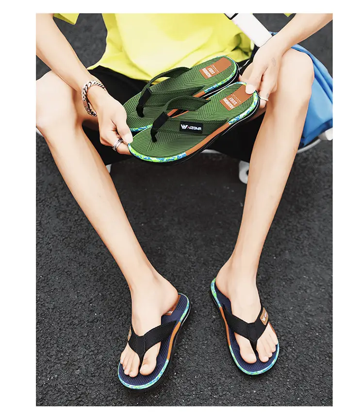 Flip-Flops for Men's Summer Outer Wear 2023 New Wear-Resistant Sandals for the Beach, Internet Celebrity Versatile Flip-Flops — feature 10