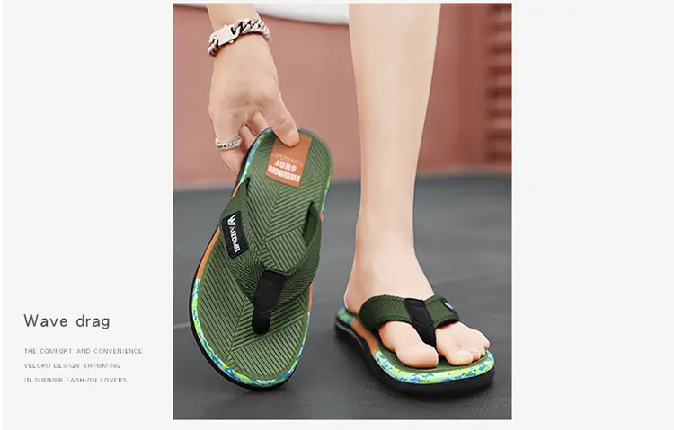 Flip-Flops for Men's Summer Outer Wear 2023 New Wear-Resistant Sandals for the Beach, Internet Celebrity Versatile Flip-Flops — feature 3