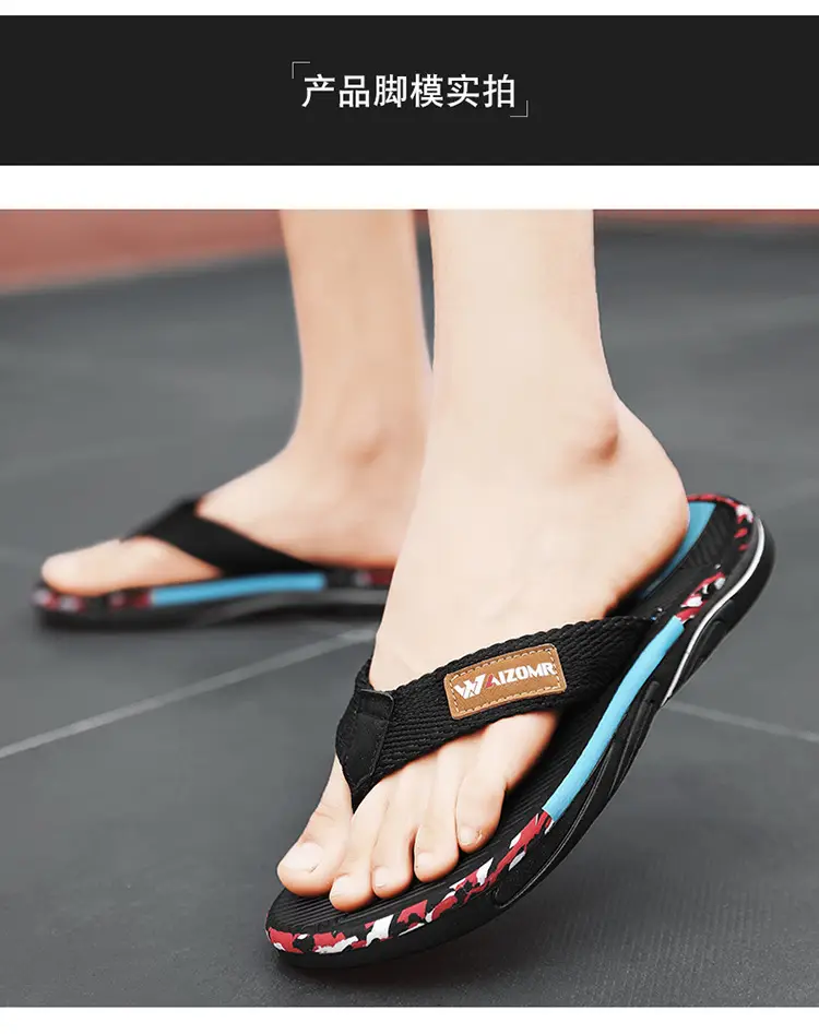 Flip-Flops for Men's Summer Outer Wear 2023 New Wear-Resistant Sandals for the Beach, Internet Celebrity Versatile Flip-Flops — feature 5