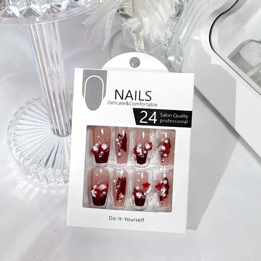 New Nail Art Wear Armor Rose Nail Patch A66 - Image 4