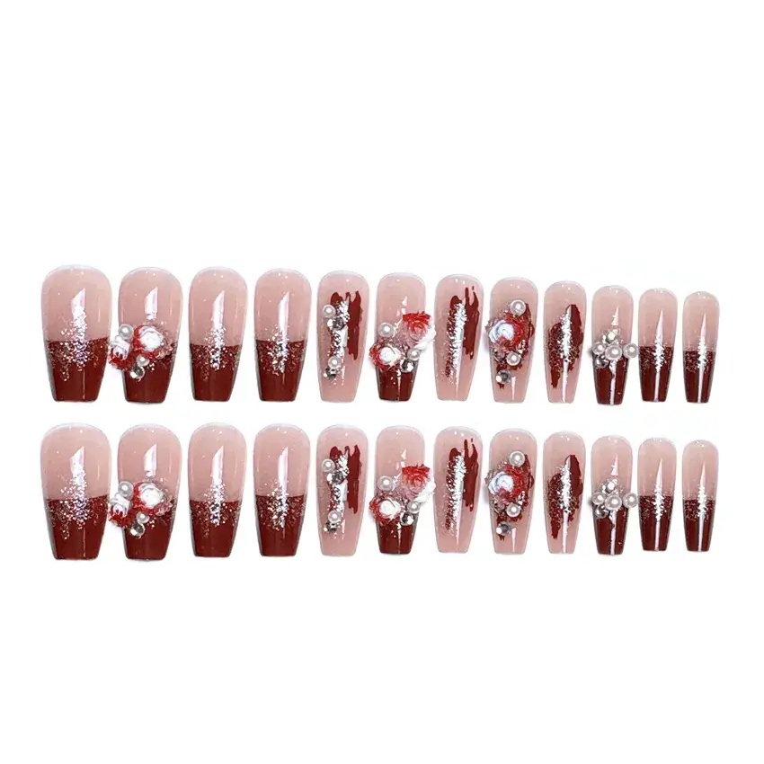 New Nail Art Wear Armor Rose Nail Patch A66 - Image 5