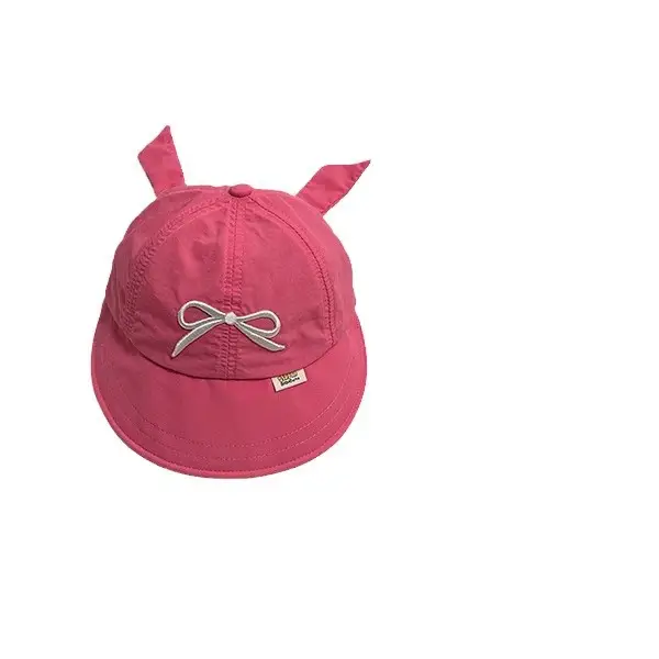 Girls Sunhat with Beanie Ear Tips Beige - Image 10