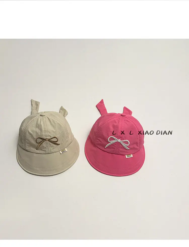 Girls Sunhat with Beanie Ear Tips Beige — feature 12