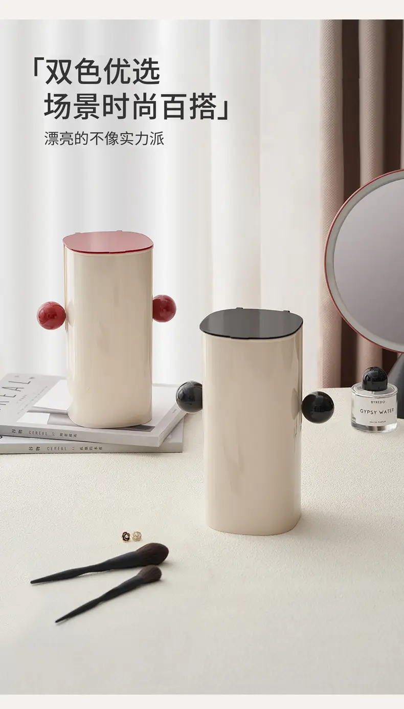 Telescopic Makeup Storage Box with Dustproof Brush Holder — feature 8