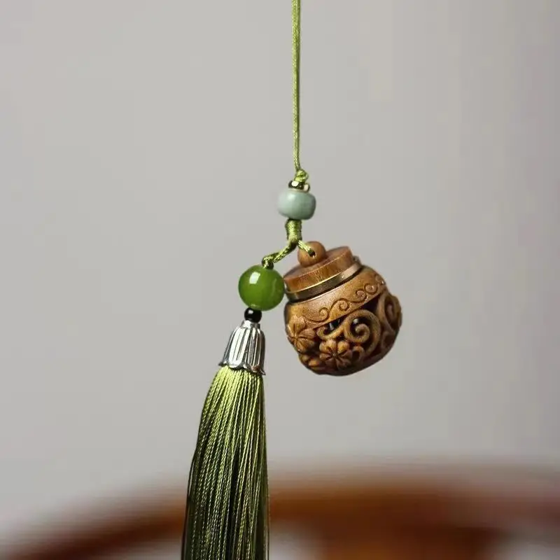 Argentinian Green Sandalwood Bracelet with Buddha Tassel — feature 22