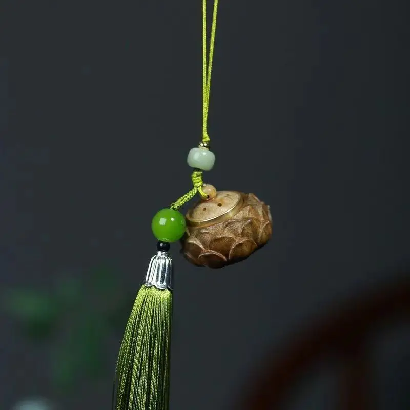 Argentinian Green Sandalwood Bracelet with Buddha Tassel — feature 24