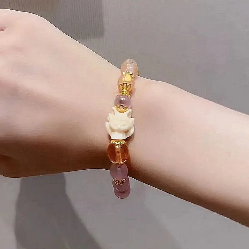 Pink Gold Crystal Bracelet for Women - Image 5