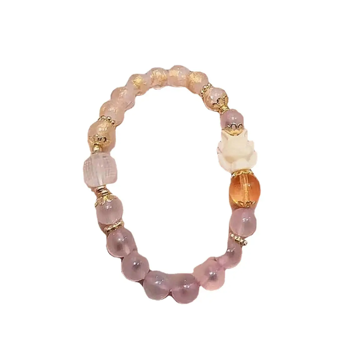 Pink Gold Crystal Bracelet for Women - Image 6