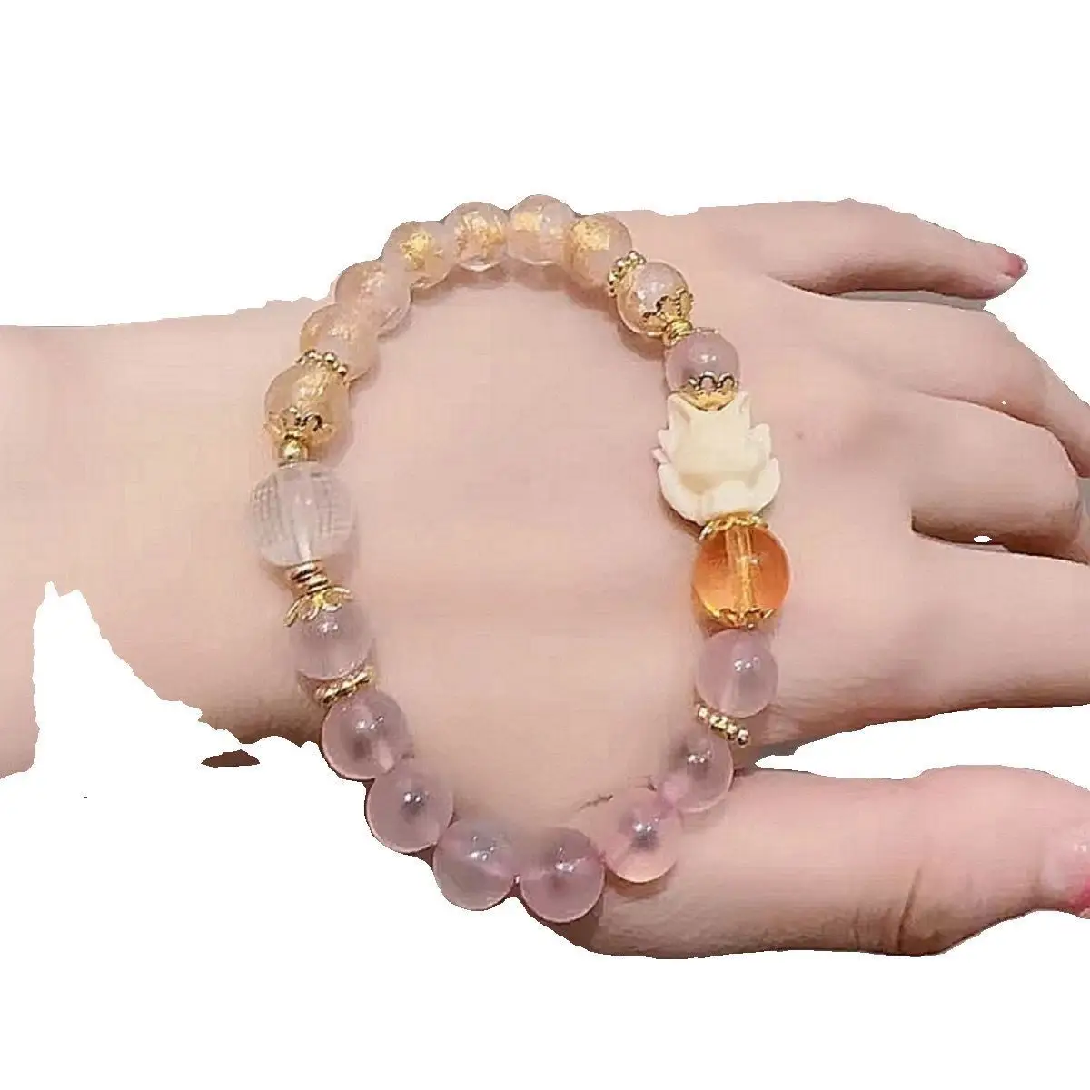 Pink Gold Crystal Bracelet for Women — feature 5