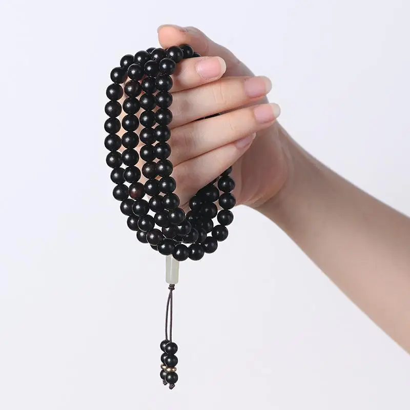Multi-Circle Sandalwood Bracelet for Men Women - Image 9