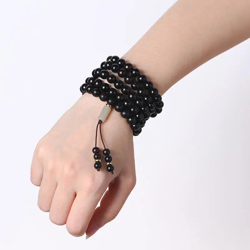 Multi-Circle Sandalwood Bracelet for Men Women - Image 10