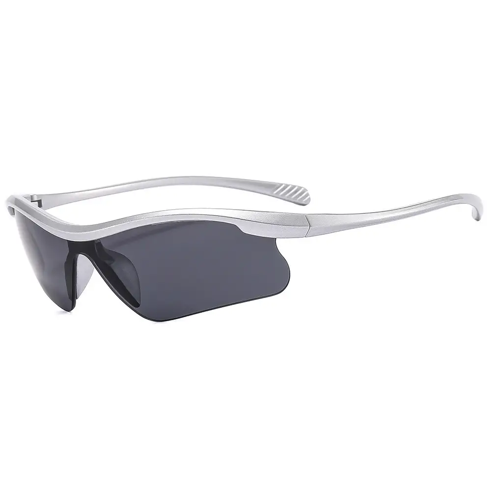 Silver Gray Cross Border Sunglasses for Men Women - Image 9