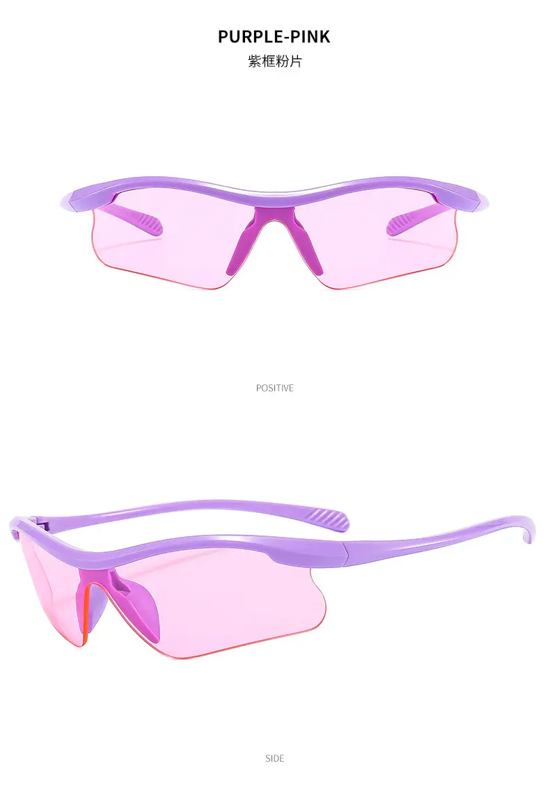Silver Gray Cross Border Sunglasses for Men Women - Image 3