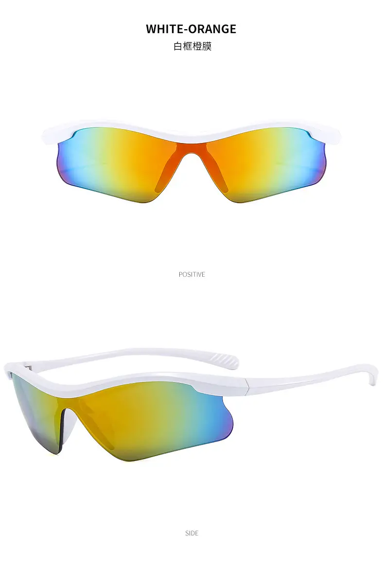Silver Gray Cross Border Sunglasses for Men Women - Image 6