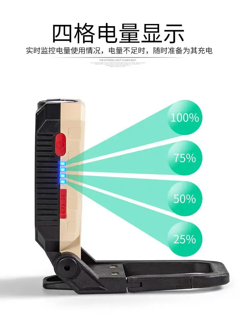 Multi-function COB Work Lamp USB Charging Emergency Warning Flashlight β feature 11