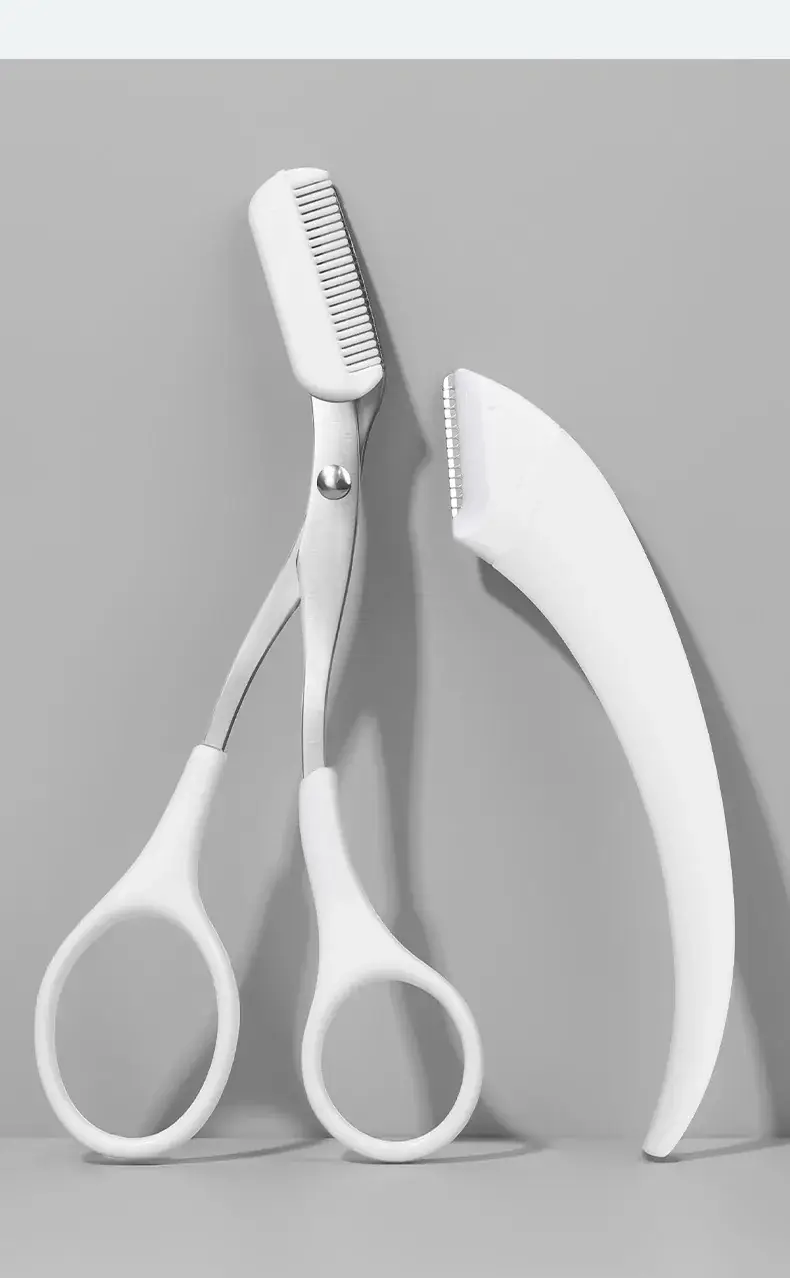Pink Crescent Eyebrow Scissors for Beginners — feature 14