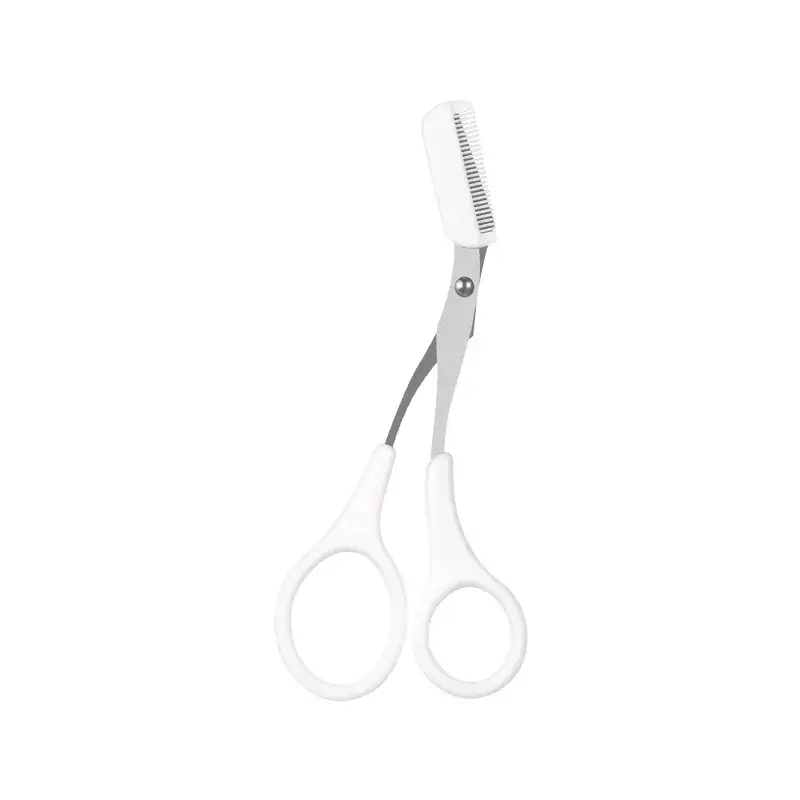 Pink Crescent Eyebrow Scissors for Beginners - Image 4