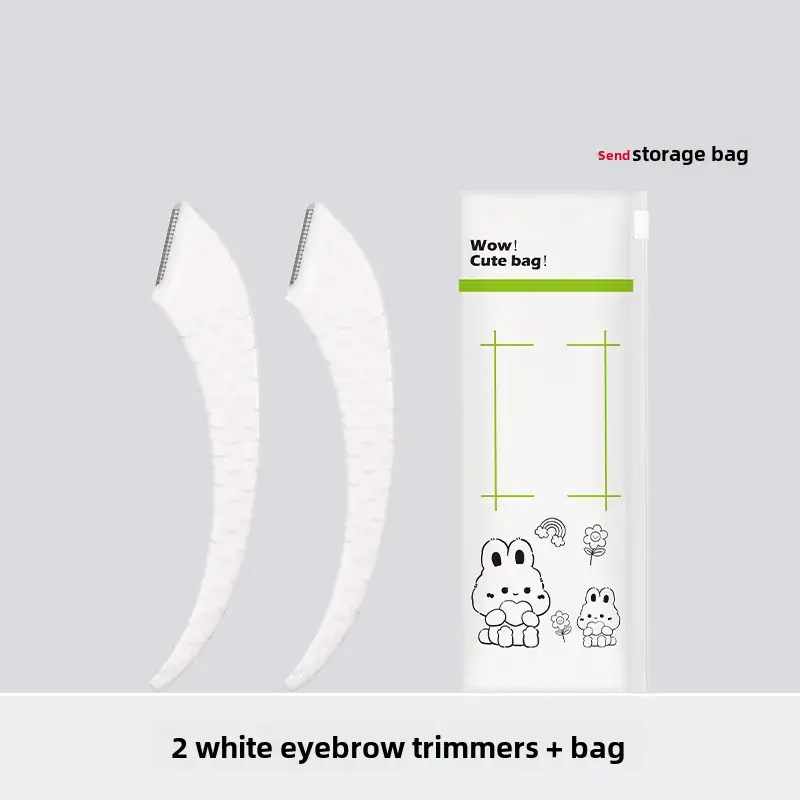 Pink Crescent Eyebrow Scissors for Beginners - Image 6