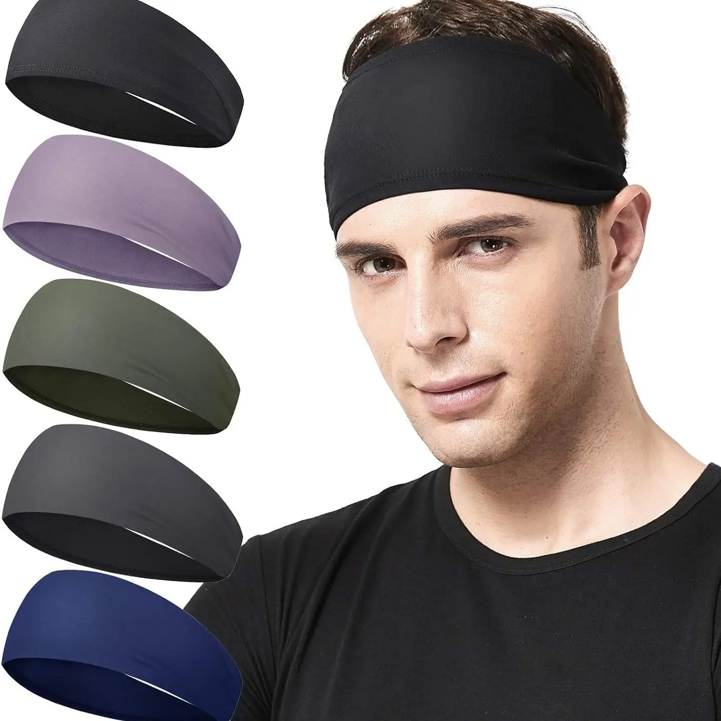 European Running Headband Solid Color Sports Yoga - Image 14