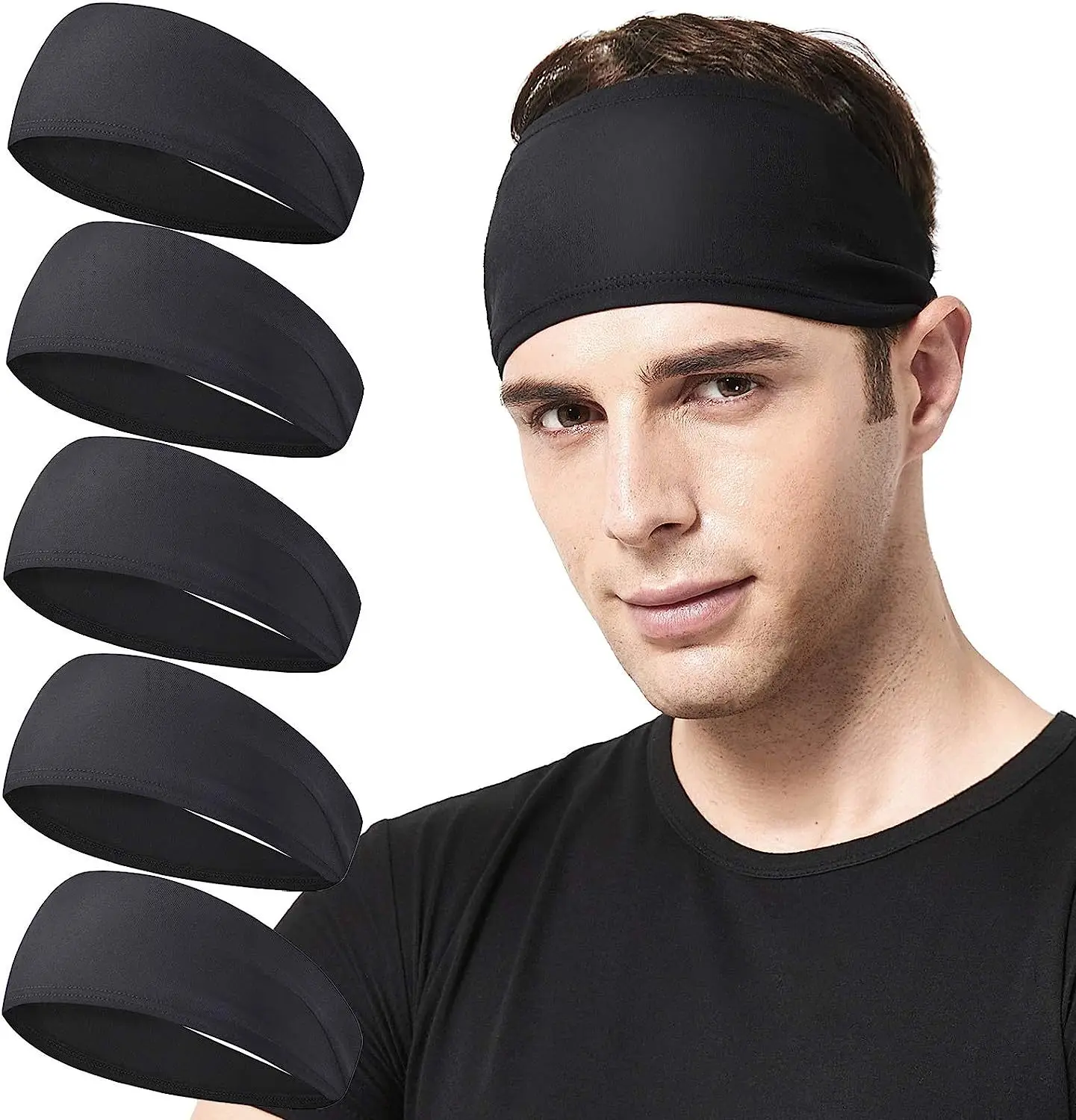 European Running Headband Solid Color Sports Yoga — feature 1