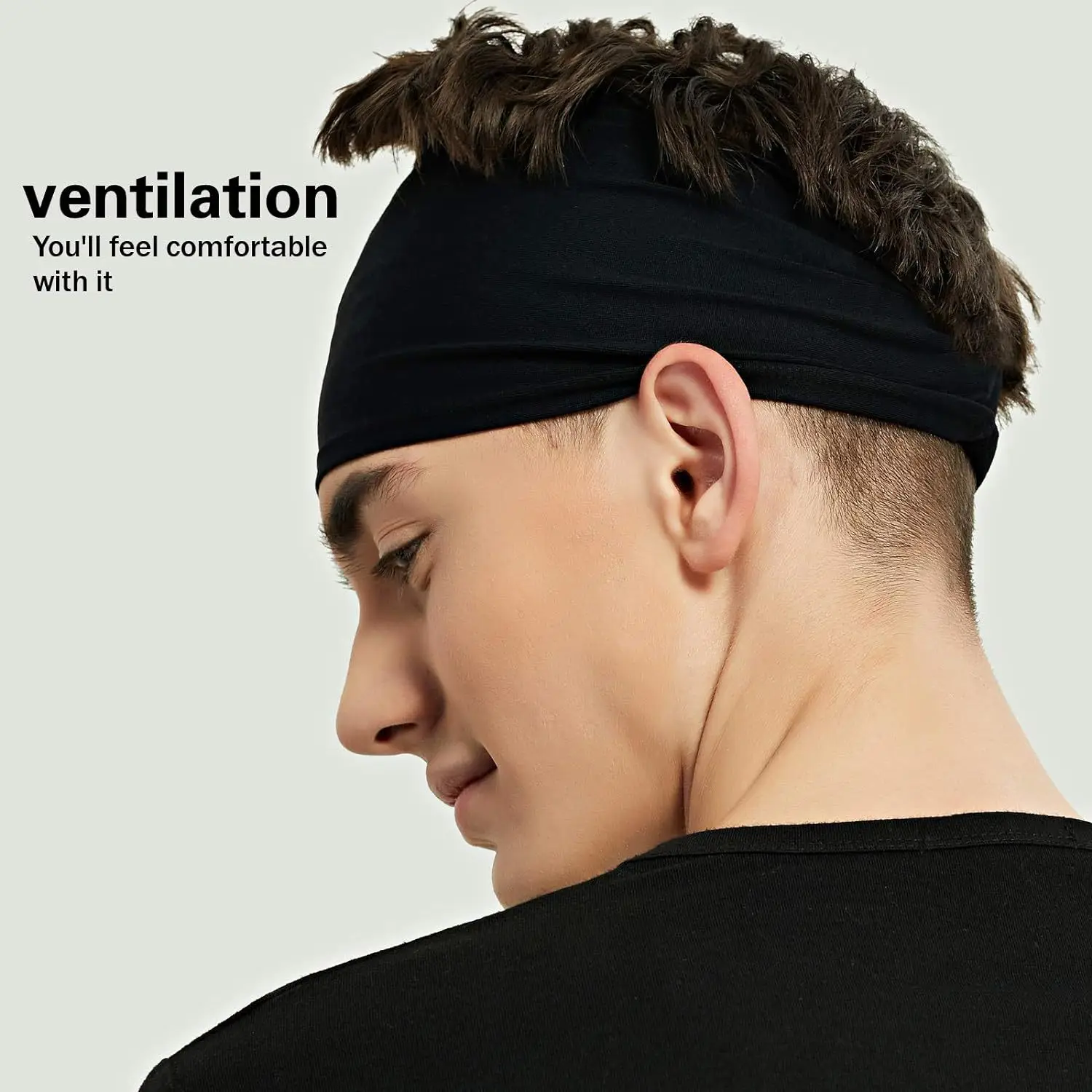 European Running Headband Solid Color Sports Yoga — feature 4