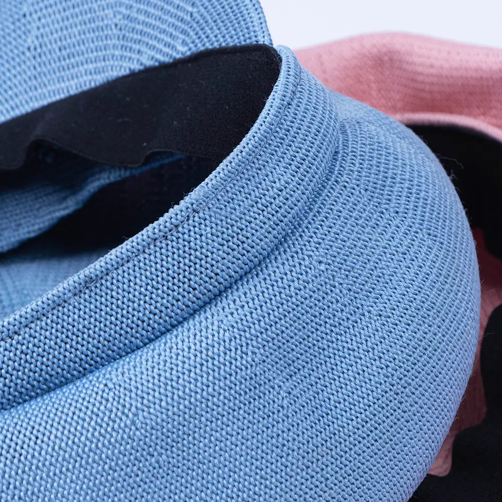 Women Blue Knitted Sunshade Cap Beach Wear — feature 7