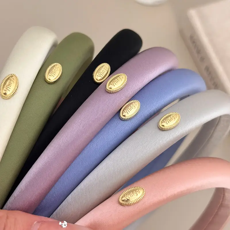 French Retro Gold Hair Band for Women 2024