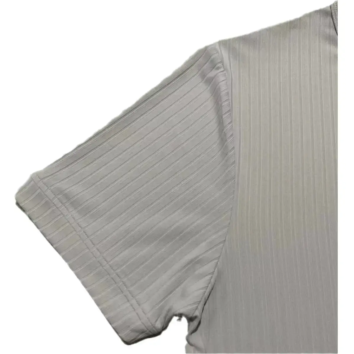 Men White Knitted Short Sleeve Henry Shirt Summer Wear — feature 30