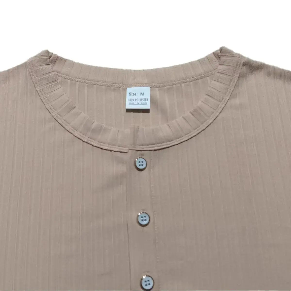 Men White Knitted Short Sleeve Henry Shirt Summer Wear — feature 38