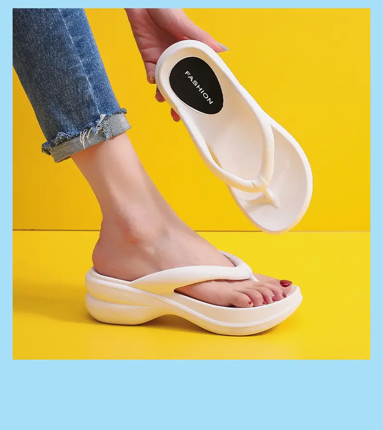 Flip-flops New Women's Shoes Outdoor Beach Korean Dongdaemun Thick Slippers Summer Outfit Flip-flops Women's Sandals — feature 17