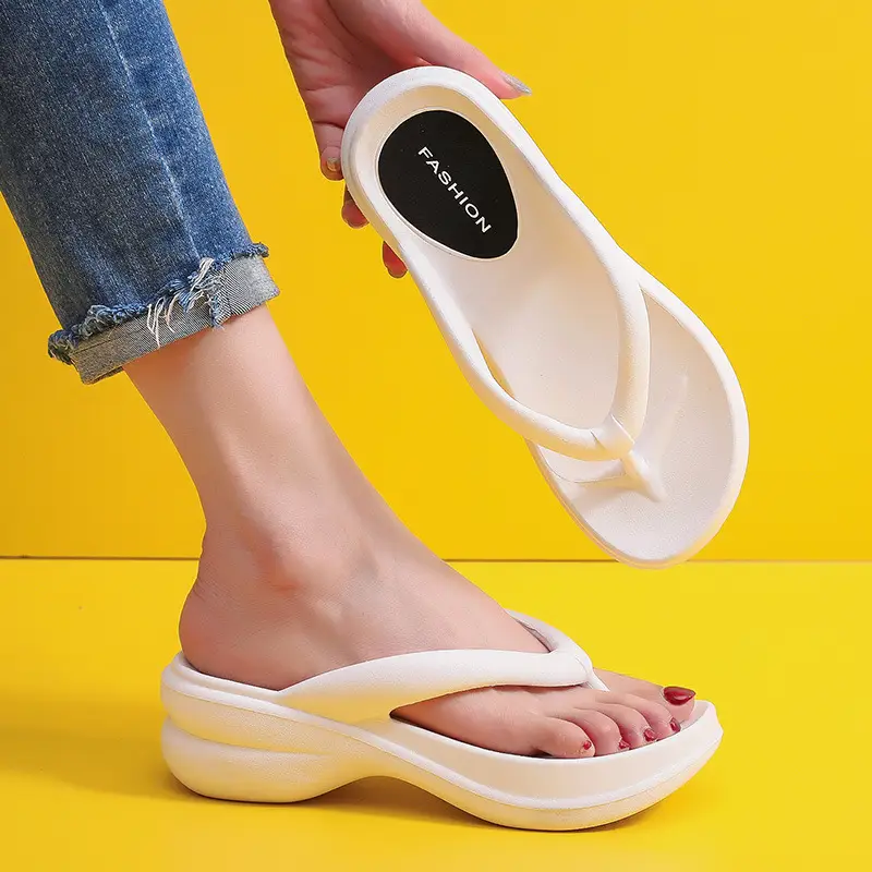 Flip-flops New Women's Shoes Outdoor Beach Korean Dongdaemun Thick Slippers Summer Outfit Flip-flops Women's Sandals — feature 24