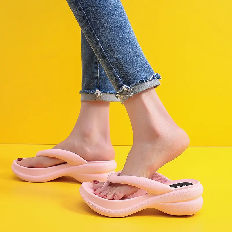 Flip-flops New Women's Shoes Outdoor Beach Korean Dongdaemun Thick Slippers Summer Outfit Flip-flops Women's Sandals — feature 25