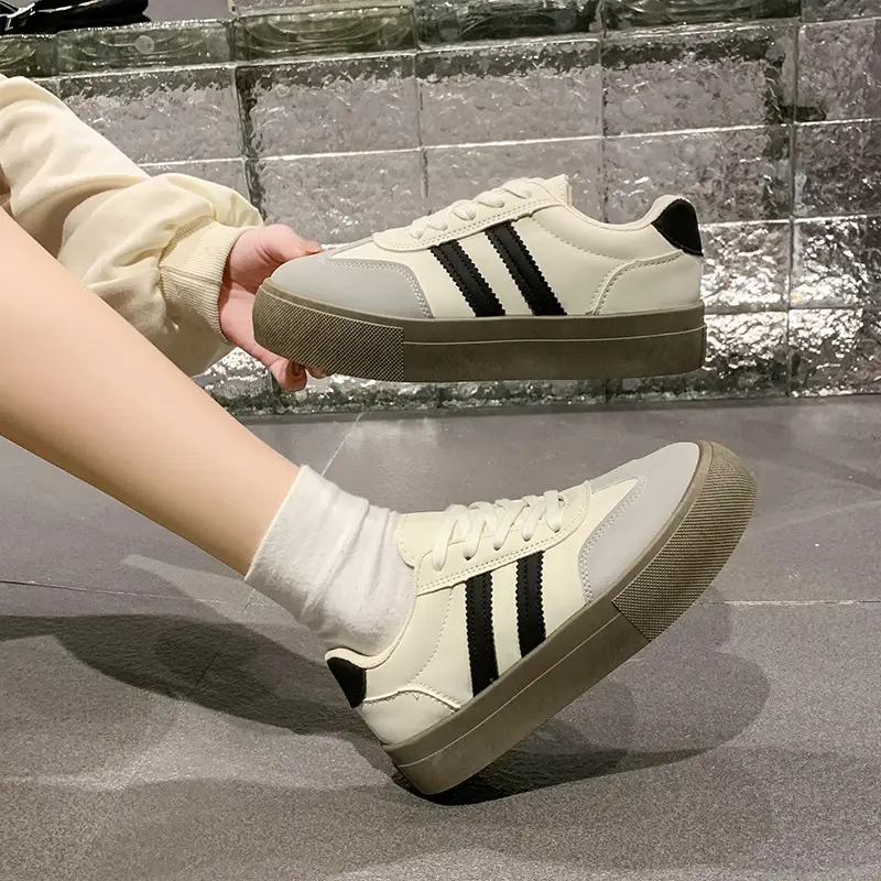 Dexun Shoes Women's Shoes 2025 New Spring and Summer Thick-Soled White Shoes Retro Forrest Gump Shoes Versatile Casual Sports Sneakers - Image 3