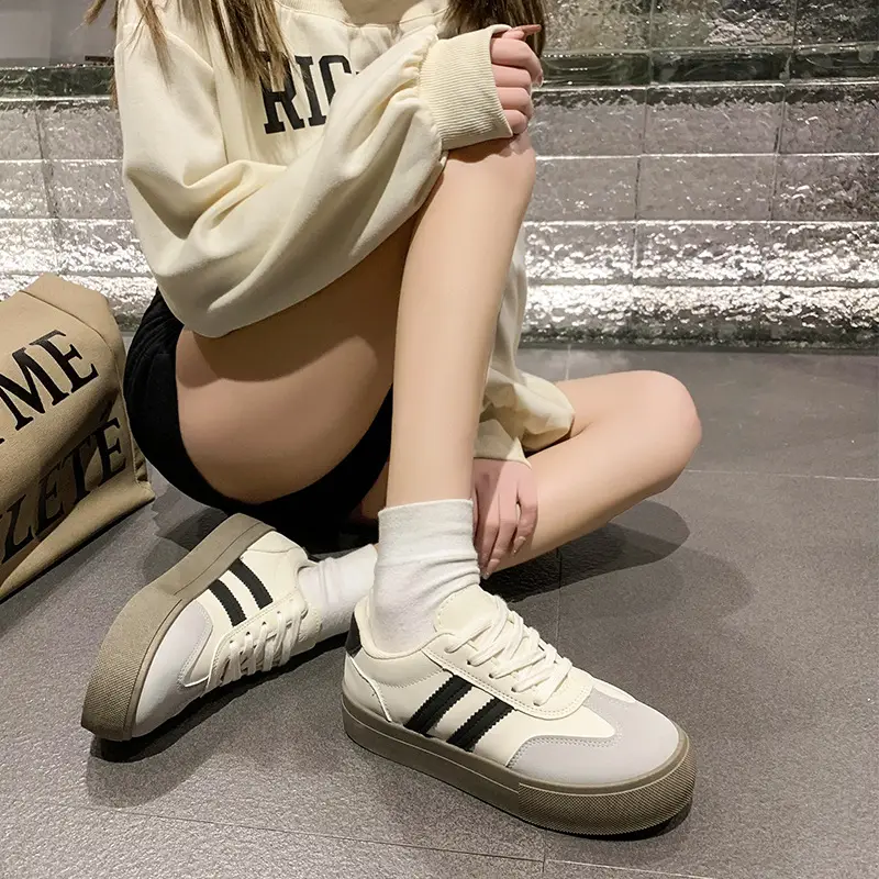 Dexun Shoes Women's Shoes 2025 New Spring and Summer Thick-Soled White Shoes Retro Forrest Gump Shoes Versatile Casual Sports Sneakers - Image 4