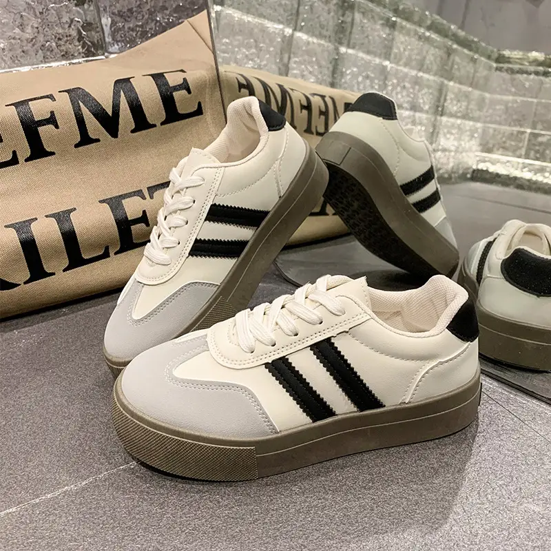 Dexun Shoes Women's Shoes 2025 New Spring and Summer Thick-Soled White Shoes Retro Forrest Gump Shoes Versatile Casual Sports Sneakers - Image 5