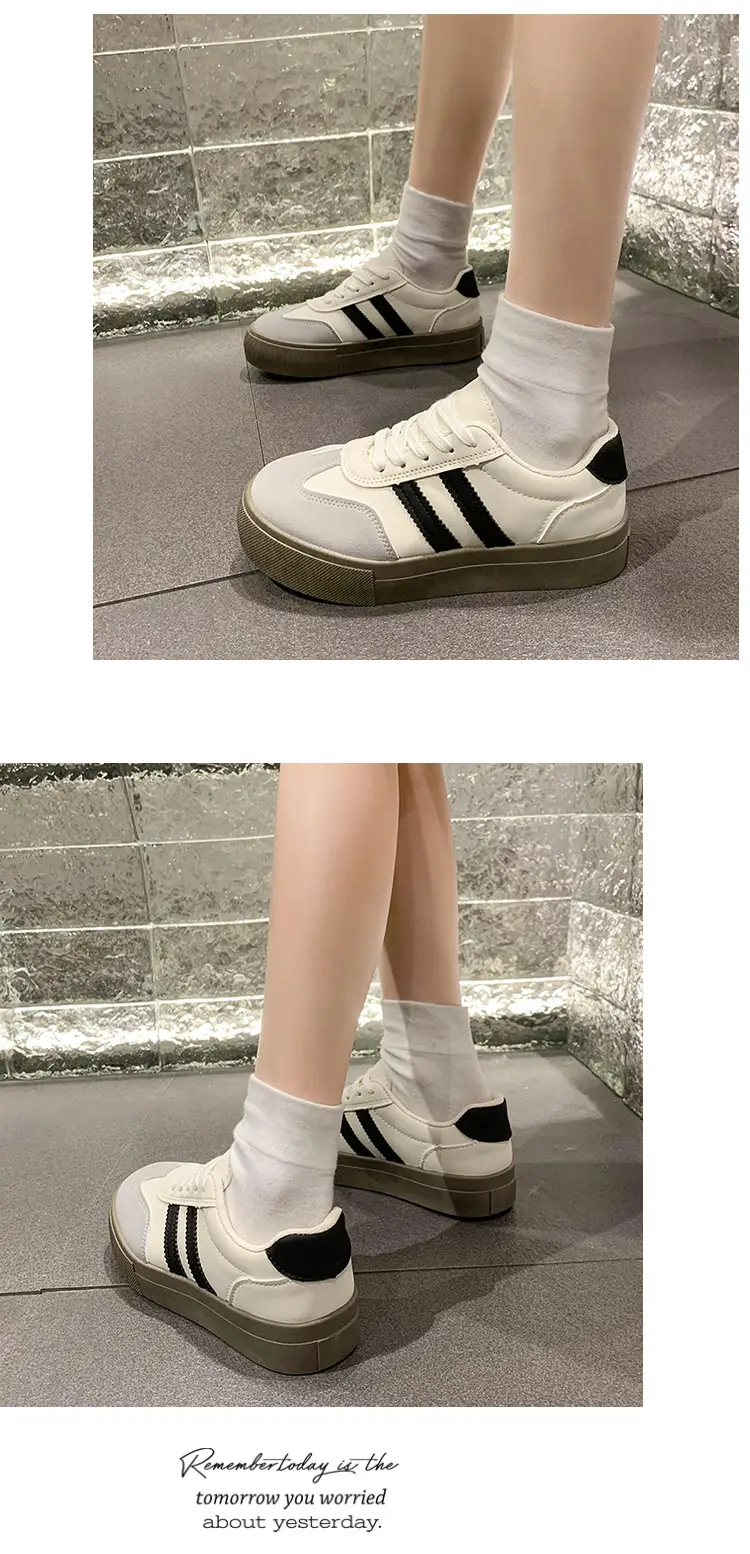Dexun Shoes Women's Shoes 2025 New Spring and Summer Thick-Soled White Shoes Retro Forrest Gump Shoes Versatile Casual Sports Sneakers — feature 10