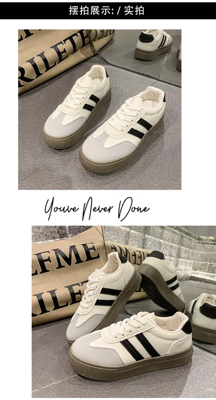 Dexun Shoes Women's Shoes 2025 New Spring and Summer Thick-Soled White Shoes Retro Forrest Gump Shoes Versatile Casual Sports Sneakers — feature 14