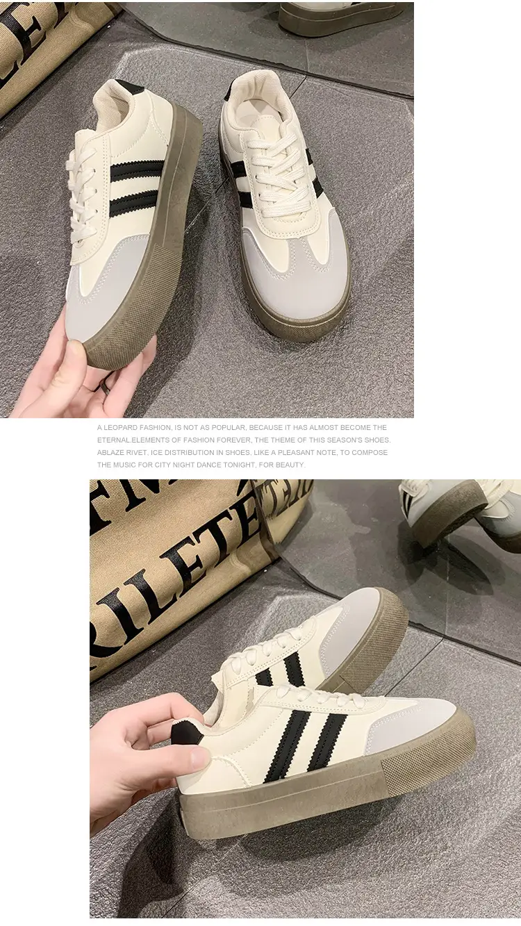 Dexun Shoes Women's Shoes 2025 New Spring and Summer Thick-Soled White Shoes Retro Forrest Gump Shoes Versatile Casual Sports Sneakers — feature 15