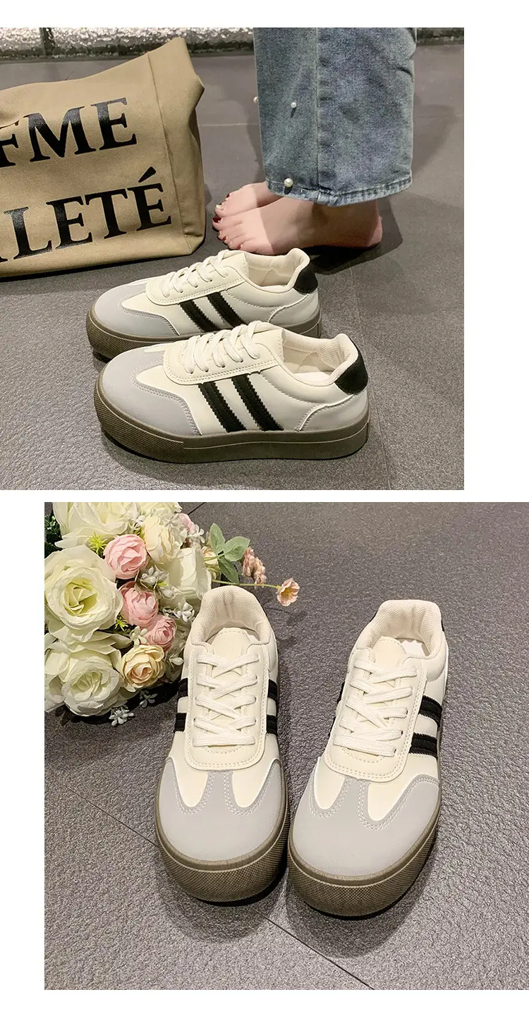 Dexun Shoes Women's Shoes 2025 New Spring and Summer Thick-Soled White Shoes Retro Forrest Gump Shoes Versatile Casual Sports Sneakers — feature 17