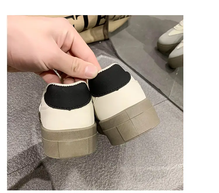 Dexun Shoes Women's Shoes 2025 New Spring and Summer Thick-Soled White Shoes Retro Forrest Gump Shoes Versatile Casual Sports Sneakers — feature 18